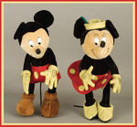 WELL MADE AND DETAILED 1940s FRENCH MICKEY AND MINNIE DOLLS.