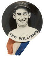 “TED WILLIAMS” YOUNG PHOTO STADIUM BUTTON.