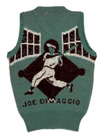 "JOE DIMAGGIO" SIGNED SWEATER.