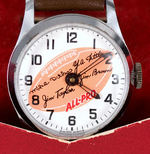 "ALL PRO FOOTBALL WRISTWATCH" WITH TITTLE, DITKA, BROWN, TAYLOR BOXED.