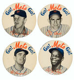 "GO!  METS GO!"  PREMIUM BUTTON SET.