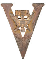 FIVE "STERLING" LARGE VICTORY PINS EACH WITH A UNIQUE FEATURE.