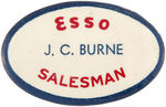 ESSO GASOLINE PAIR OF RARE 1930s BUTTONS.