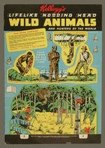 "KELLOGG'S LIFELIKE NODDING HEAD WILD ANIMALS AND HUNTERS OF THE WORLD" PUNCH-OUT BOOK.