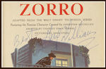 GUY WILLIAMS SIGNED ZORRO BOOK.