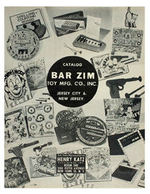 "THE LONE RANGER ASSORTED PUZZLES" BOXED SET WITH "BAR ZIM TOY MFG." CATALOGUE.