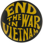 VIETNAM WAR GROUP OF SEVEN PROTEST BUTTONS CIRCA 1970.