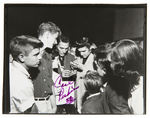 ELVIS PRESLEY 1956 ORIGINAL PRESS PUBLICITY PHOTO AUTOGRAPHED BY CARL PERKINS.