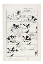 “FELIX THE CAT” 1952 COMIC BOOK ORIGINAL ART CONSECUTIVE PAIR BY CREATOR OTTO MESSMER.