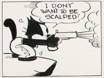 “FELIX THE CAT” 1952 COMIC BOOK ORIGINAL ART CONSECUTIVE PAIR BY CREATOR OTTO MESSMER.