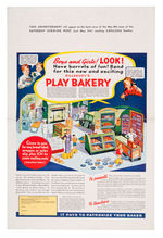 "PILLSBURY'S PLAY BAKERY" CUT-OUT AND PROMO MATERIALS.