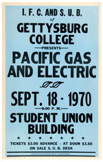 "PACIFIC GAS AND ELECTRIC" POSTER 1970.