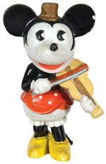 "MINNIE MOUSE” PLAYING VIOLIN LARGE SIZE RARE BISQUE.