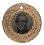 “JOHN BELL/1860/EDWARD EVERETT” NEAR MINT FERROTYPE.