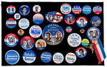 DUKAKIS 1988 INSTANT COLLECTION OF 32 BUTTONS.