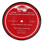 "THE LONE RANGER" DECEMBER 25, 1953 CHRISTMAS TRANSCRIPT DISC.