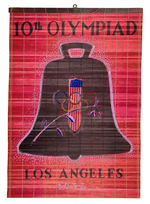 "LOS ANGELES 1932 10TH OLYMPIAD" REED WALL HANGINGS.