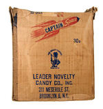 "CAPTAIN SPACE" CANDY BOX SHIPPING CARTON.