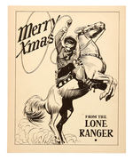 "MERRY XMAS FROM THE LONE RANGER" PROMO CHRISTMAS CARD.