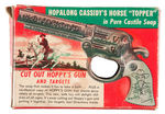 “HOPALONG ‘S HORSE TOPPER/HOPALONG CASSIDY” BOXED SOAP PAIR.