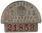 CHAUFFEUR BADGES FROM NEVADA, INDIANA, MINNESOTA (3).