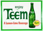 "ENJOY SUGAR FREE FRESCA/ENJOY TEEM" 1960s METAL SIGN PAIR.