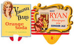 FOUR PIECE SODA BOTTLE DIE-CUT TOPPER LOT.