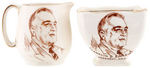 FDR AND CHURCHILL SEVEN PIECES OF ENGLISH "ROYAL WINTON" 1940s CHINA.