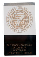 THE GRATEFUL DEAD "BILLBOARD'S INTERNATIONAL TALENT FORUM" AWARD.