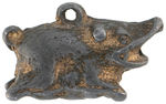 CLEVELAND PIG CHARM WITH INTERIOR HOLD TO LIGHT PHOTO OF BLAINE.