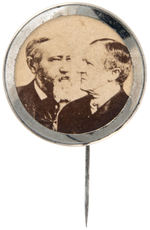 HARRISON AND MORTON CARDBOARD REAL PHOTO IN STICKPIN FRAME.