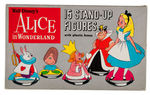 "ALICE IN WONDERLAND 15 STAND-UP FIGURES" BOXED SET.