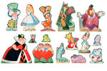 "ALICE IN WONDERLAND 15 STAND-UP FIGURES" BOXED SET.