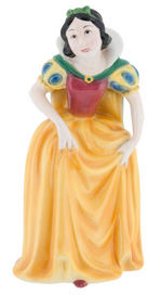 SNOW WHITE LARGE SIZE VARIETY EXCEPTIONAL CERAMIC FIGURINE BY ZACCAGNINI.