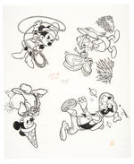 EXTENSIVE GROUP OF ORIGINAL ART DESIGNS FOR DISNEY FLOPPY HATS SERIES.