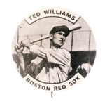 "TED WILLIAMS" SCARCE 1.75" SIZE.