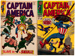 MARVEL SILVER AGE COMIC LOT WITH CAPTAIN AMERICA, NICK FURY AND MORE.