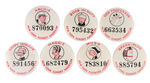 COMIC CHARACTER CONTEST BUTTONS FROM THE 1930s NEW YORK SUNDAY AMERICAN & EVENING JOURNAL.