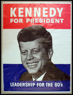 "KENNEDY FOR PRESIDENT" PLASTIC POSTER.