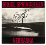 BRUCE SPRINGSTEEN SIGNED "NEBRASKA" LP ALBUM COVER.