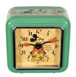 "MICKEY MOUSE INGERSOLL" 1933 WIND-UP CLOCK WITH TAG.