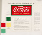 “COCA-COLA” WALL MURAL AD DESIGNS LARGE PROMO BOOK.