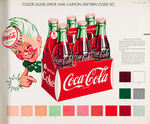 “COCA-COLA” WALL MURAL AD DESIGNS LARGE PROMO BOOK.