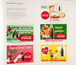 “COCA-COLA” WALL MURAL AD DESIGNS LARGE PROMO BOOK.