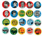 LAUGH-IN TV SERIES 20 OF 21 BUTTONS IN SET.