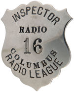 “RADIO LEAGUE” BADGE FOR GROUP FOUNDED BY HUGO GERNSBACH IN 1915.