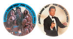 "JAMES BOND FOR YOUR EYES ONLY" ENGLISH BUTTONS.