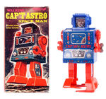 "WALKING CAPTAIN ASTRO SPACE MAN" BOXED WINDUP.