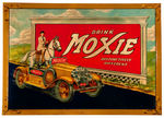 "MOXIE" LARGE TIN ADVERTISING SIGN.