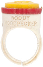 “WOODY WOODPECKER CLUB” TWO VARIETIES OF SECRET COMPARTMENT RING.